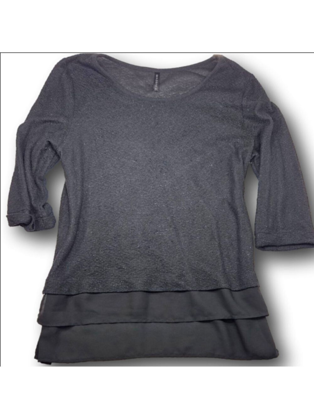 Women's MASSINI Black Tunic Top XL